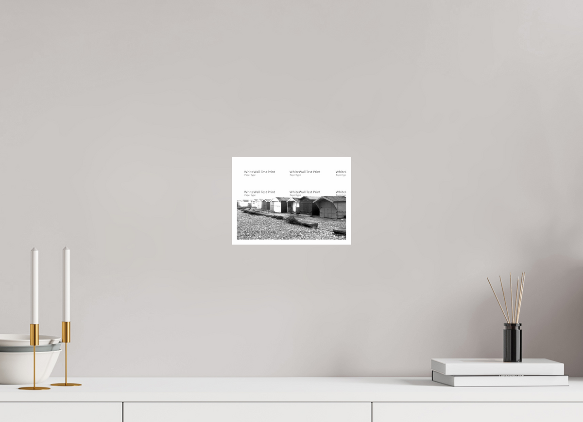 8.4 x 6″, Photo Print On Ilford Baryta Paper Beach Huts