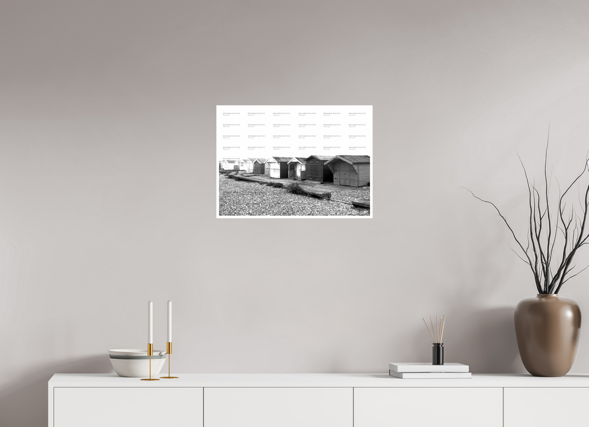 22.4 x 16″, Photo Print On Ilford Baryta Paper Beach Huts