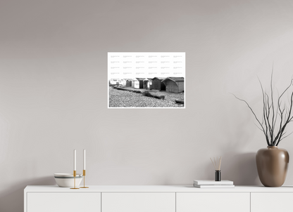 22.4 x 16″, Photo Print On Ilford Baryta Paper Beach Huts
