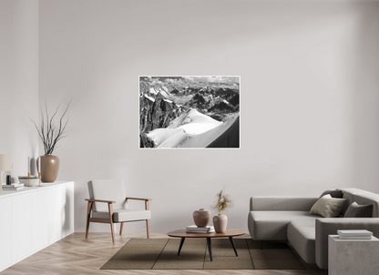 54.6 x 39″, Ilford B&W Photo Print Under Acrylic Glass Aiguille du Midi #4