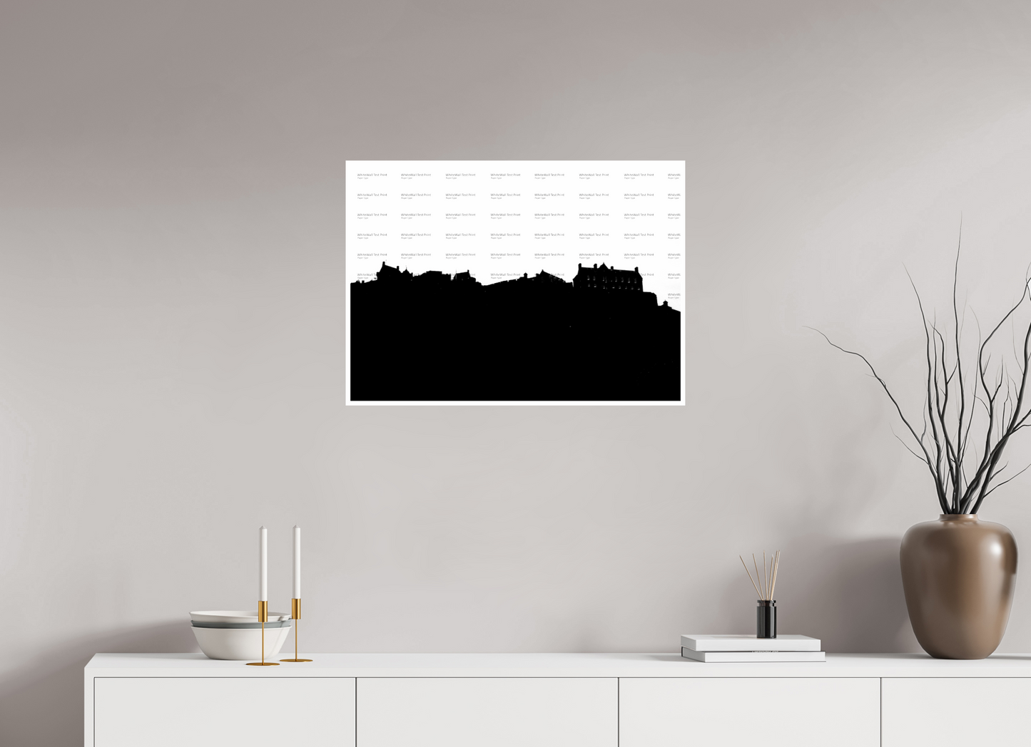 28 x 20″, Photo Print On Ilford Baryta Paper Edinburgh Castle Skyline