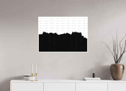 33.6 x 24″, Fine Art Print on Smooth Paper Edinburgh Castle Skyline
