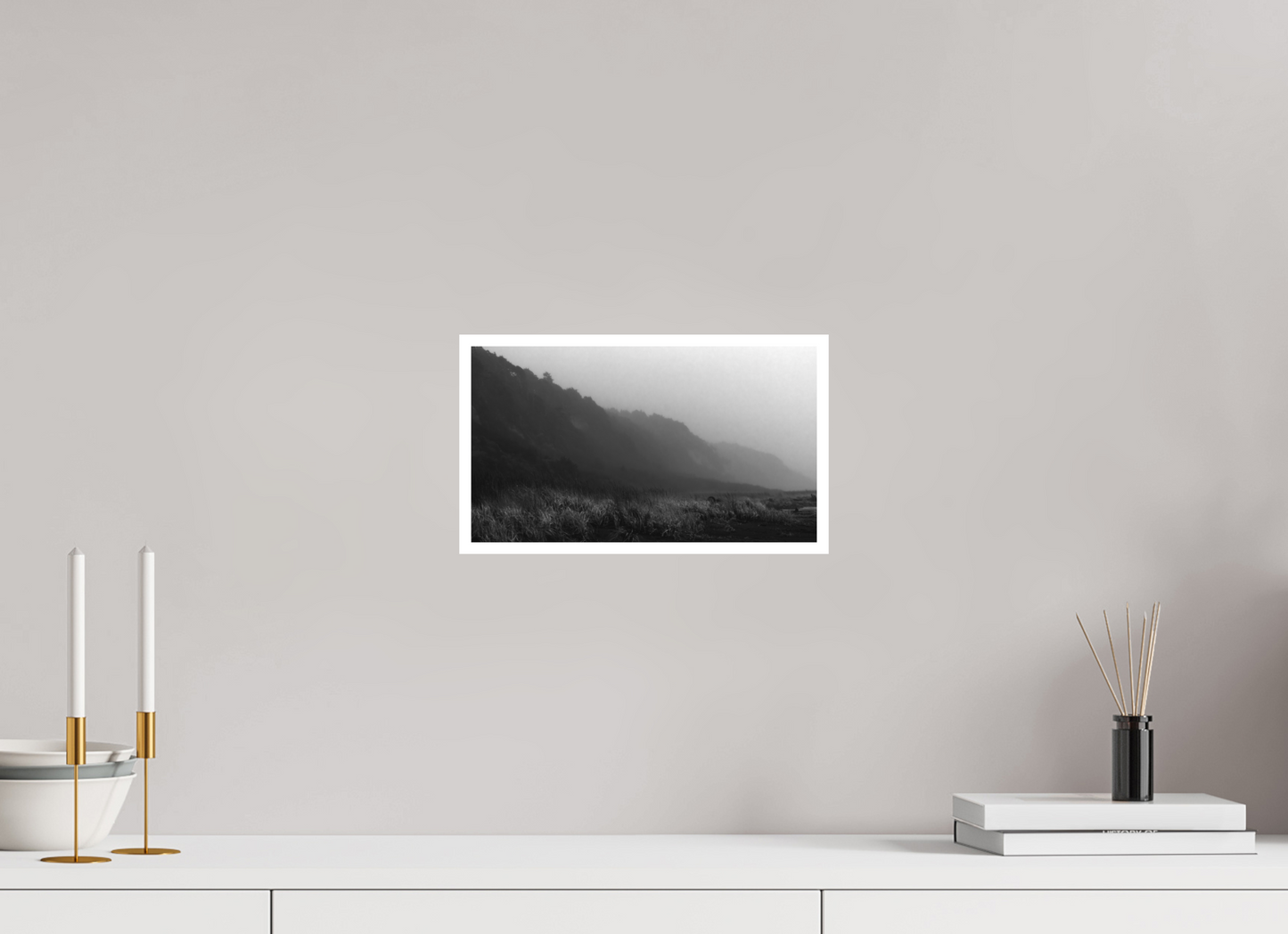 12 x 6.8″, Ilford B&W Photo Print Under Acrylic Glass PNW Landscape #3