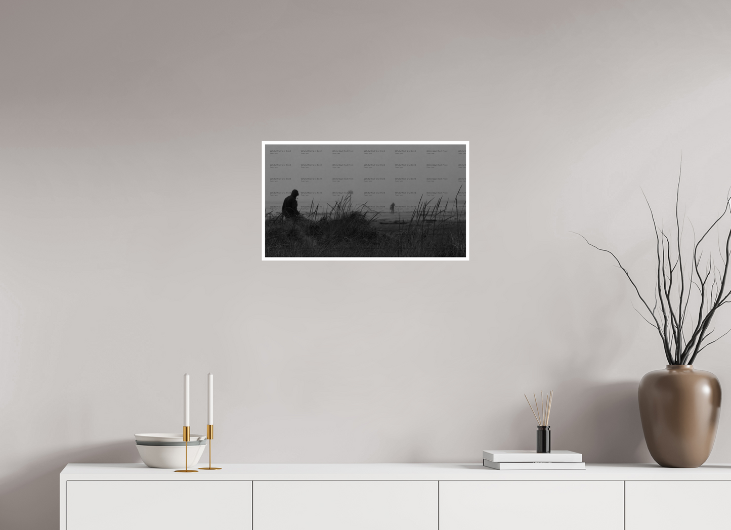 24 x 13.5″, Photo Print On Ilford Baryta Paper Beach Scene