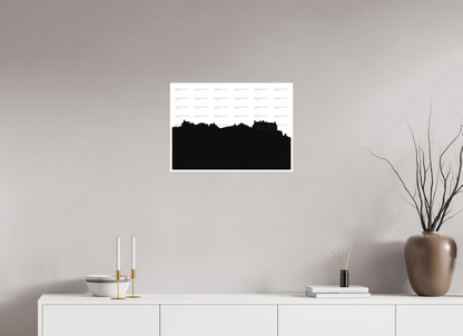 22.4 x 16″, Fine Art Print on Smooth Paper Edinburgh Castle Skyline