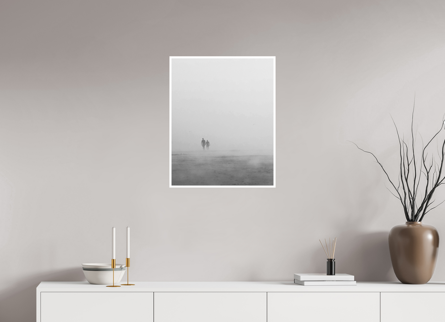 20 x 25″, Ilford B&W Photo Print Under Acrylic Glass Swallowed by the Mist