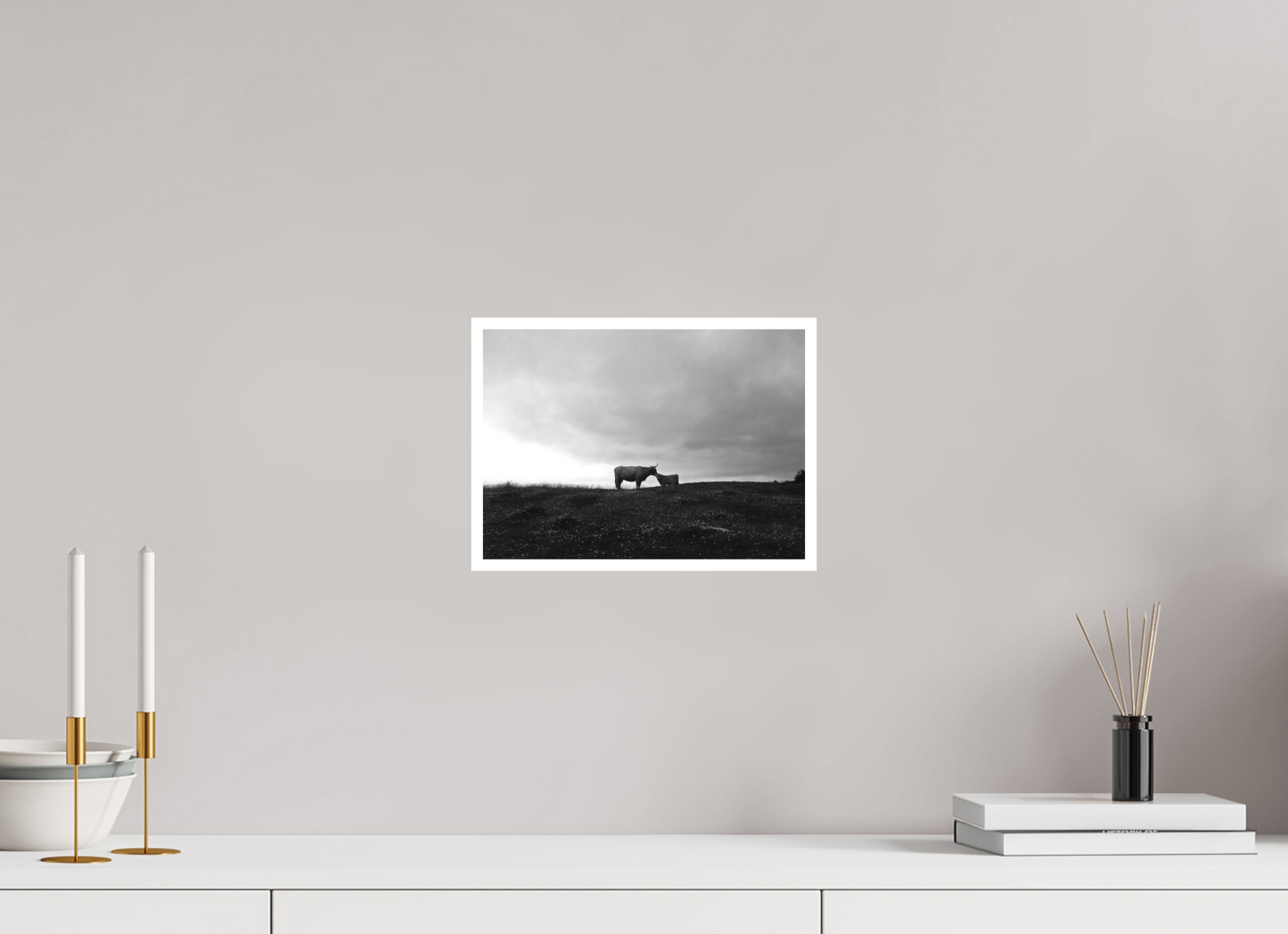 11.2 x 8″, Ilford B&W Photo Print Under Acrylic Glass Maternal Instinct