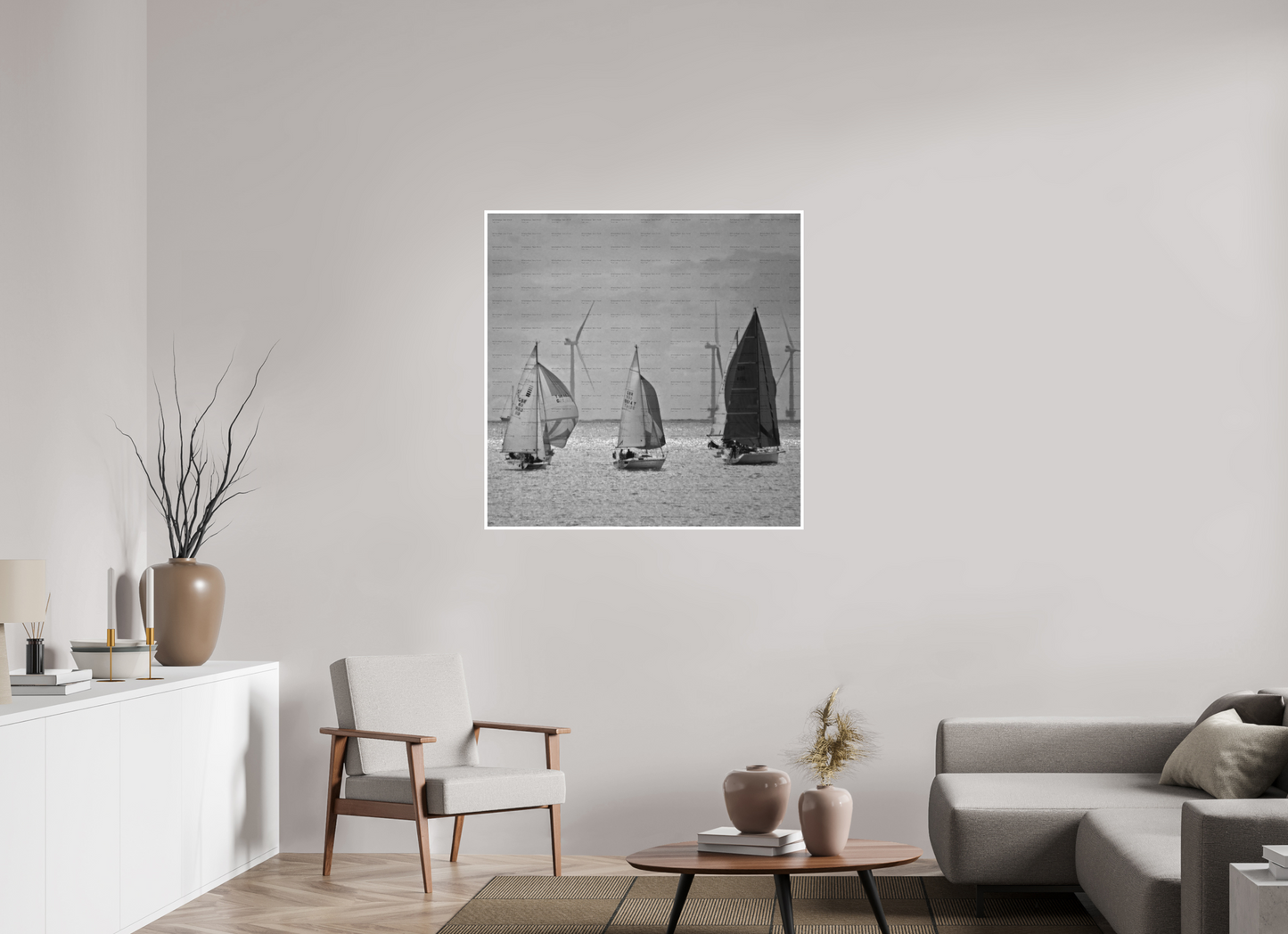 40 x 40″, Fine Art Print on Smooth Paper Wind Power #1