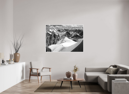 60.2 x 43″, Ilford B&W Photo Print Under Acrylic Glass Aiguille du Midi #4