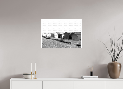 28 x 20″, Photo Print On Ilford Baryta Paper Beach Huts